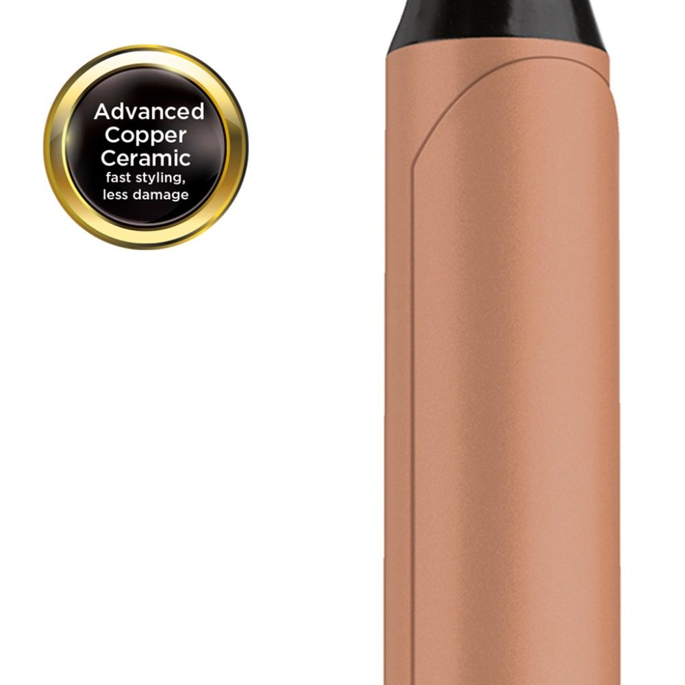 Pro Collection Copper Ceramic 1" Curling Iron, Black